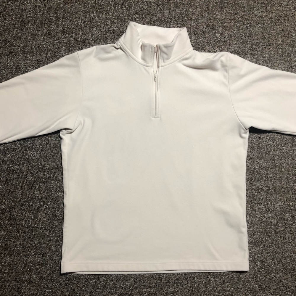 Small Uniqlo Cream Fleece Quarter Zip